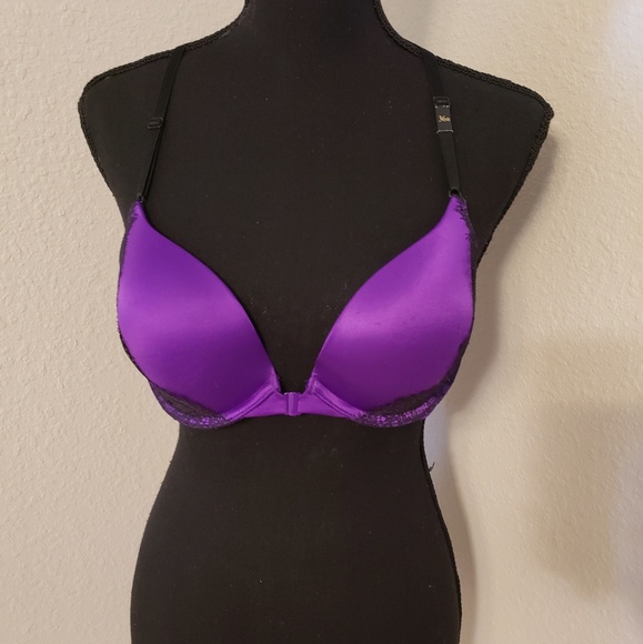 NWT VS Sexy Purple and Black Lace Bra - Picture 6 of 8